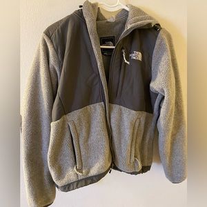 The North face hooded fleece zip up